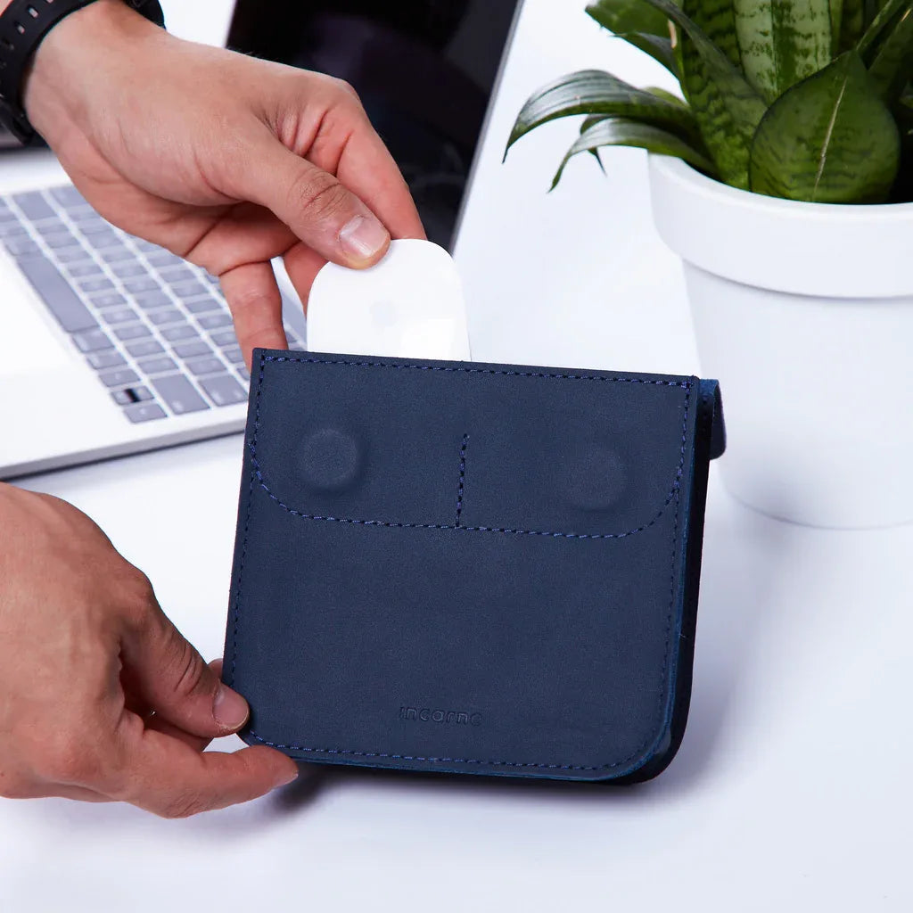 Wander Cable, Charger, Mouse Organizer in Classic Leather - INCARNE® Global