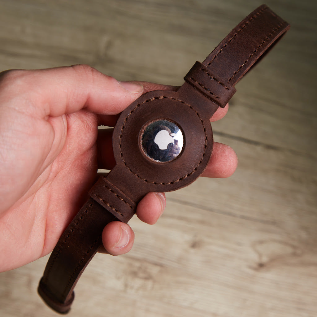 Tiny Air Collar leather collar for puppies, small and medium dogs