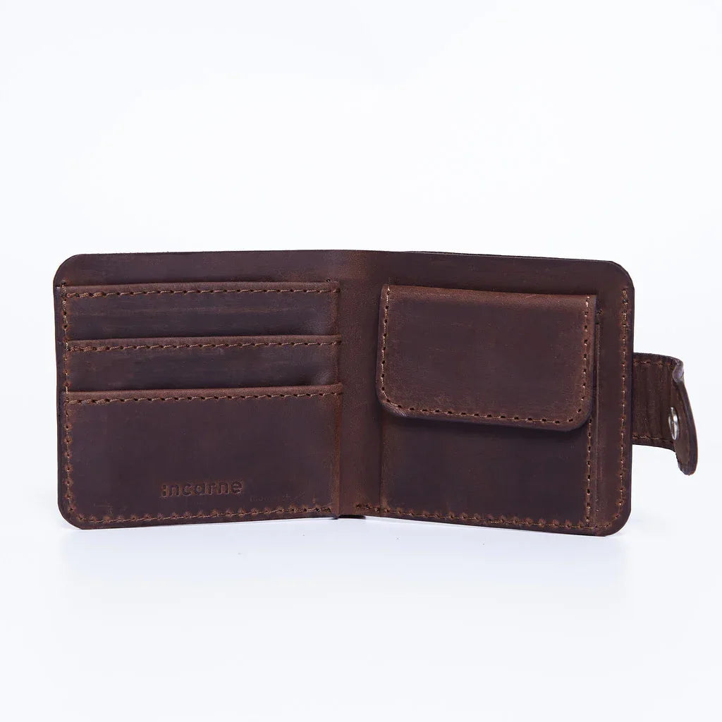 Mini Jack wallet made from vintage leather - INCARNE® Global