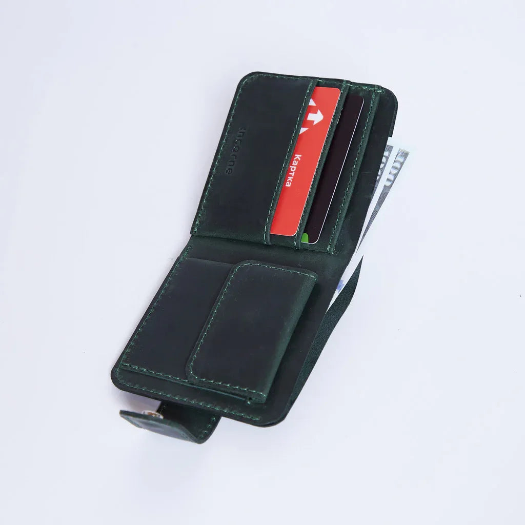 Mini Jack wallet made from vintage leather - INCARNE® Global