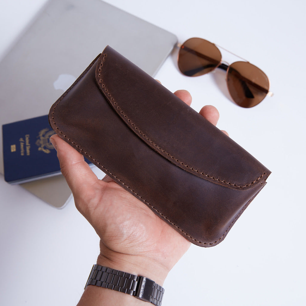 Toc vintage pentru ochelari din piele Ellet