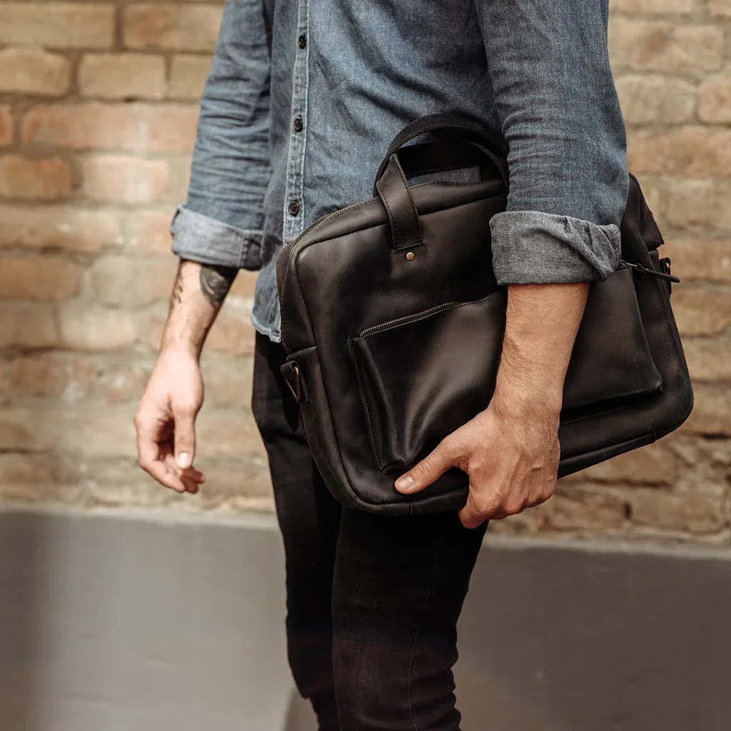 Biz Leather Laptop Bag - INCARNE® Global