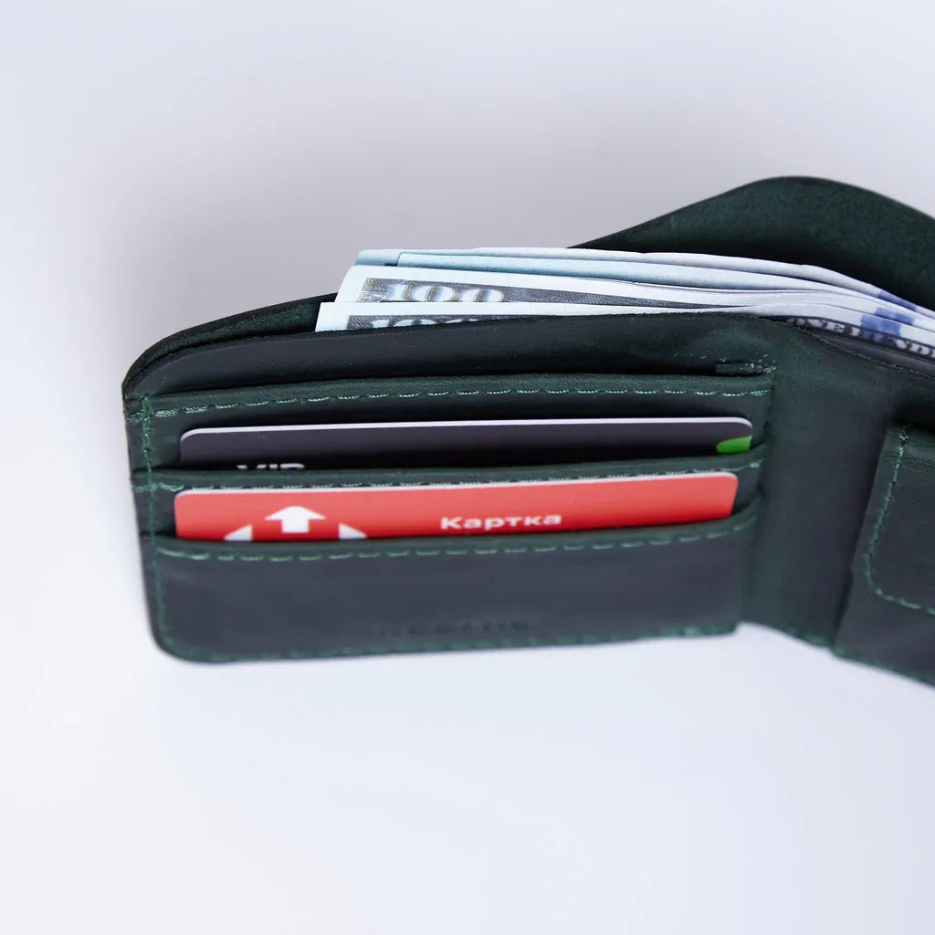 Mini Jack wallet made from vintage leather - INCARNE® Global