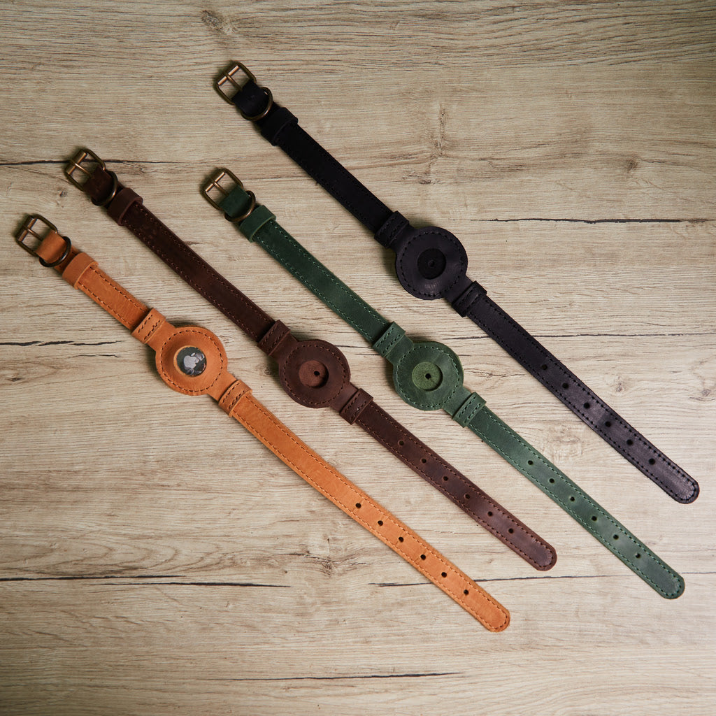 Tiny Air Collar leather collar for puppies, small and medium dogs