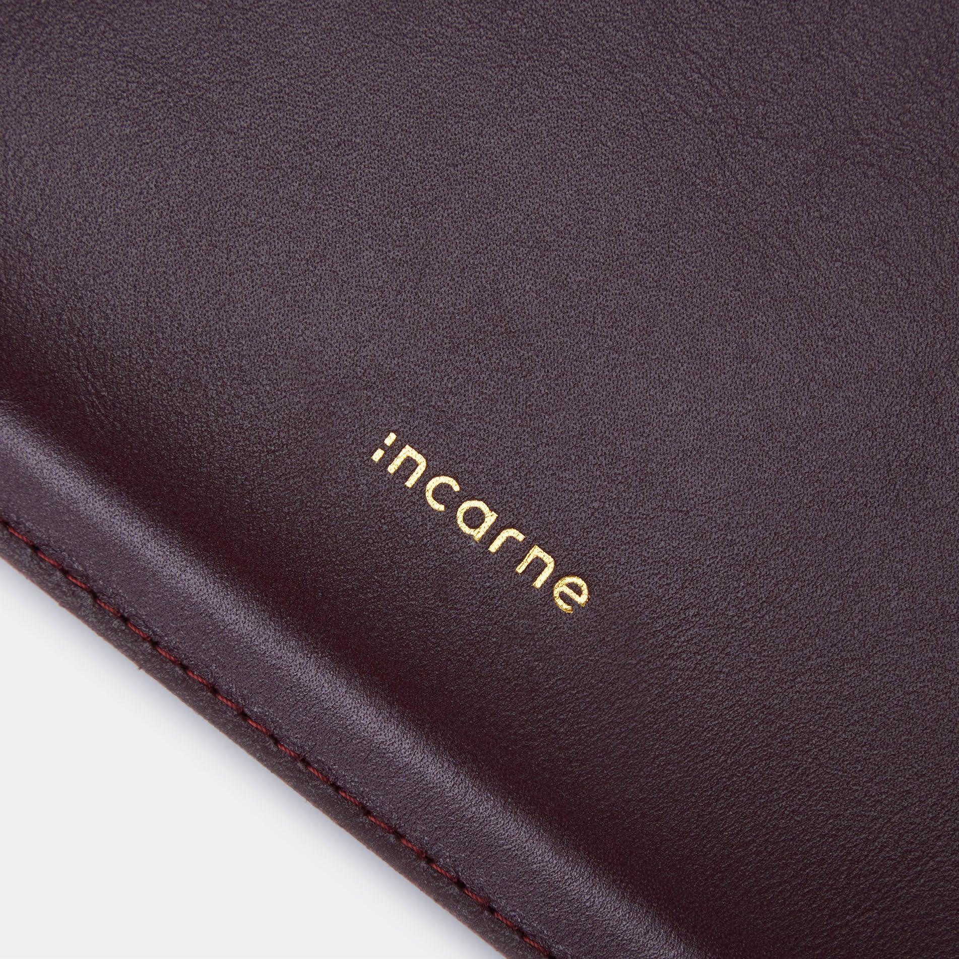 Laptop Sleeve ClineUp, Burgundy - INCARNE® Global