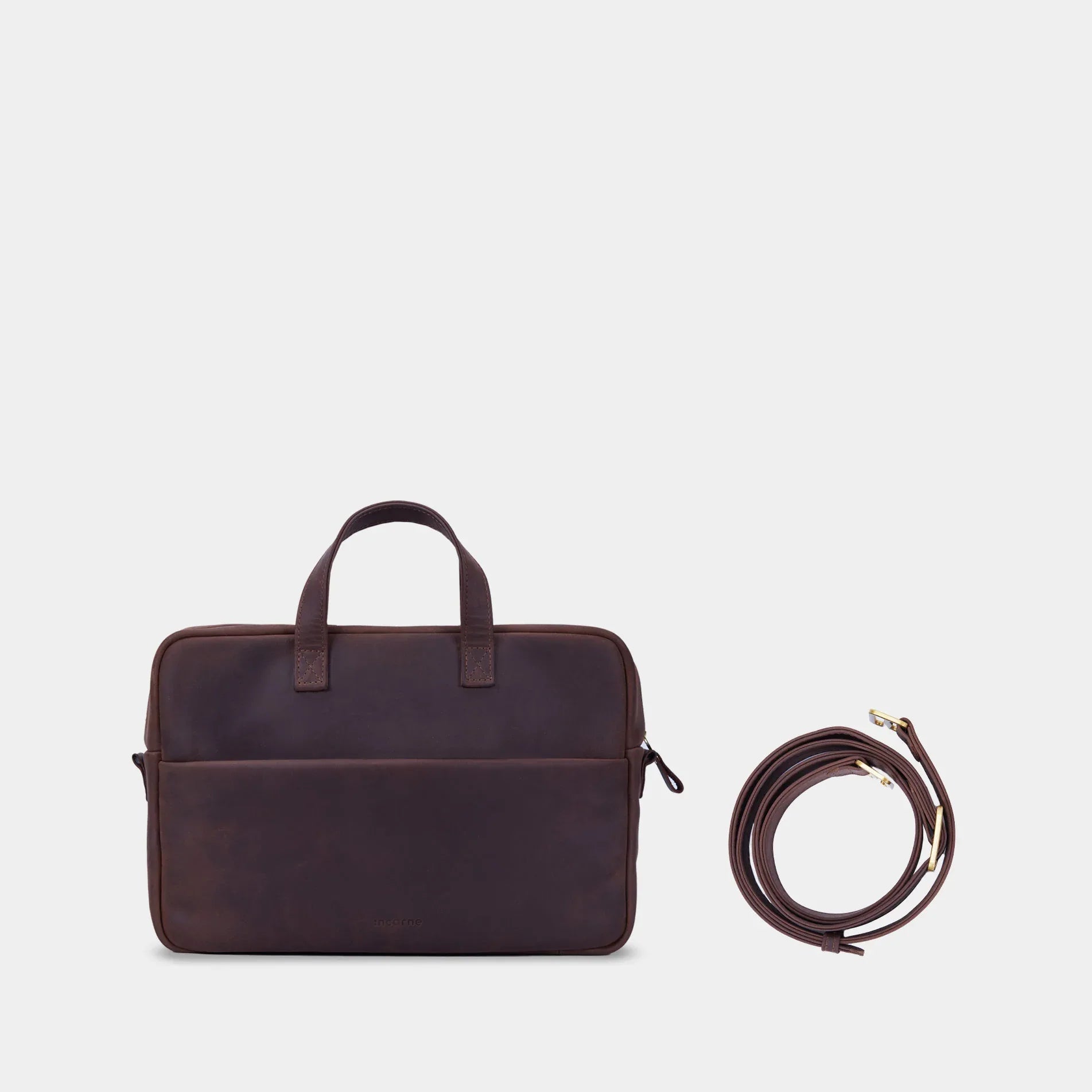 Brief Bag, Brown (vintage) - INCARNE® Global