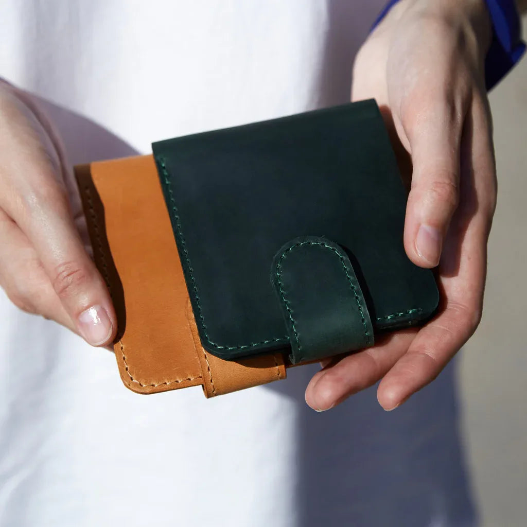 Mini Jack wallet made from vintage leather - INCARNE® Global