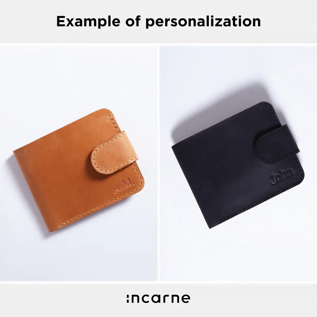 Mini Jack wallet made from vintage leather - INCARNE® Global