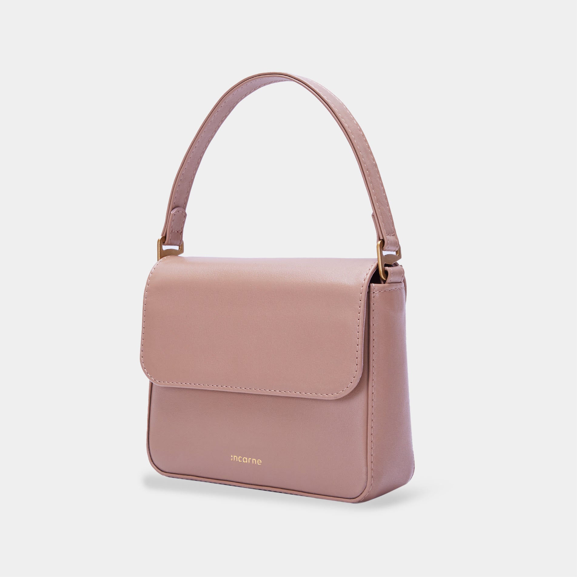 Elegancka damska torebka, mocha