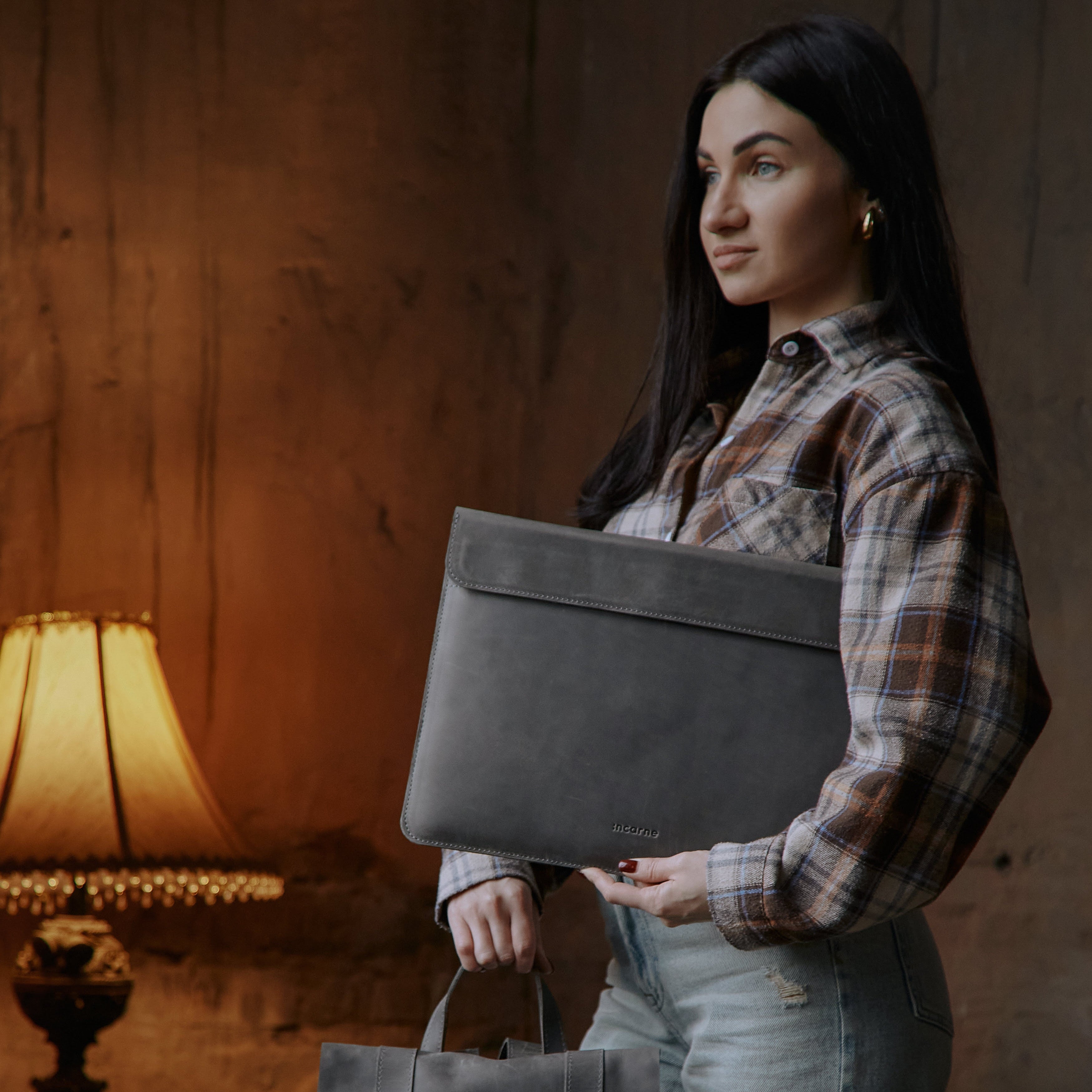 Klouz Etui na laptopa, szary (vintage)
