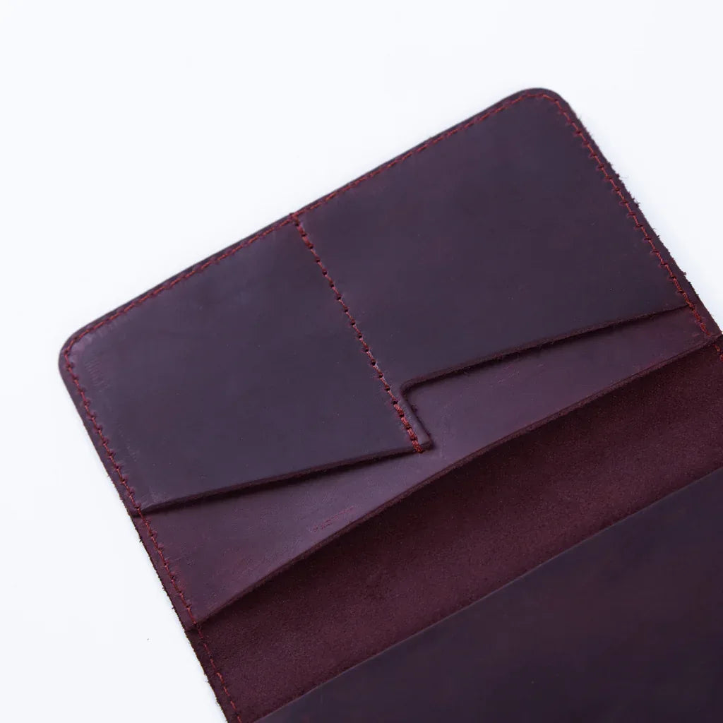 Passport cover with the national symbol of Canada мade from vintage leather - INCARNE® Global