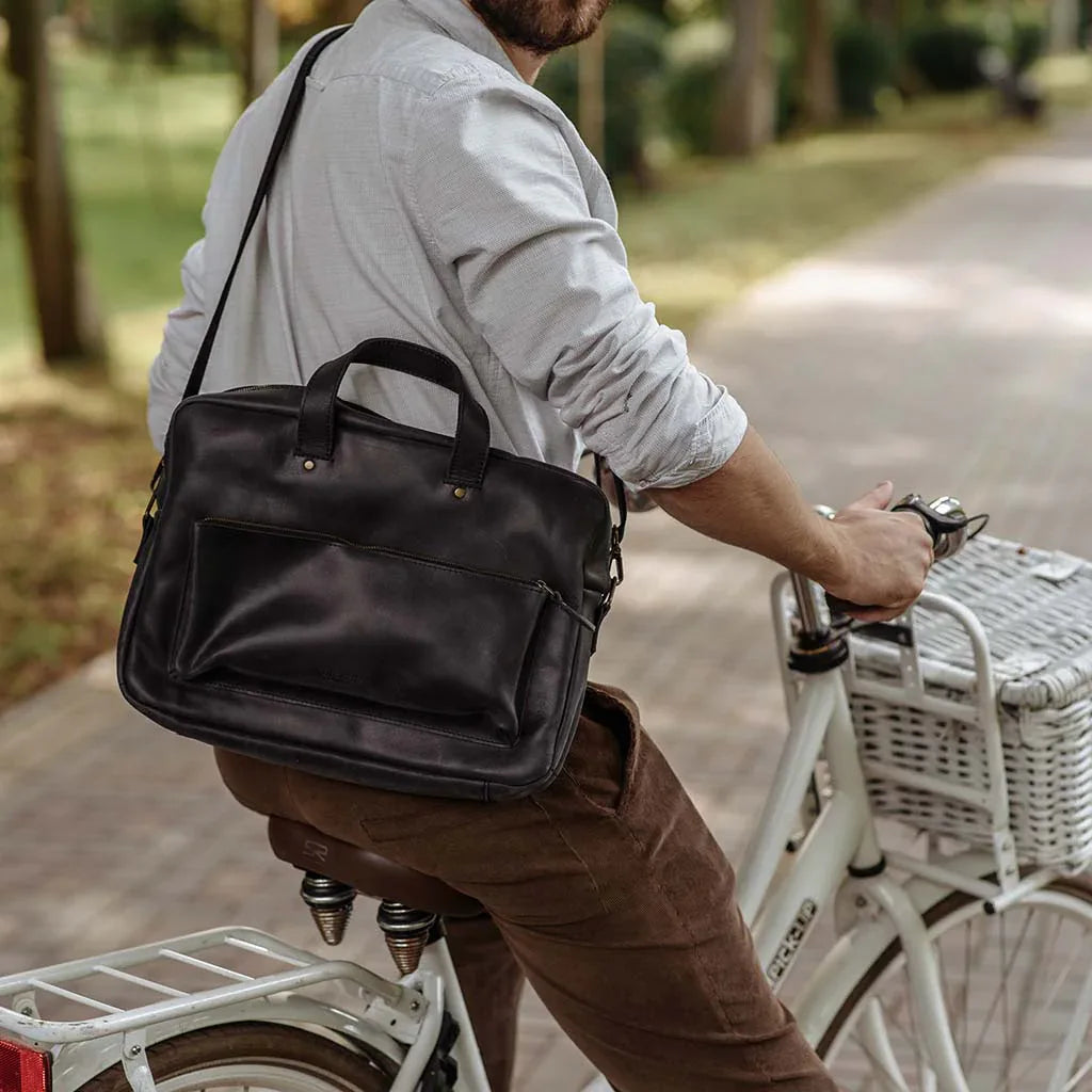 Biz Leather Laptop Bag - INCARNE® Global