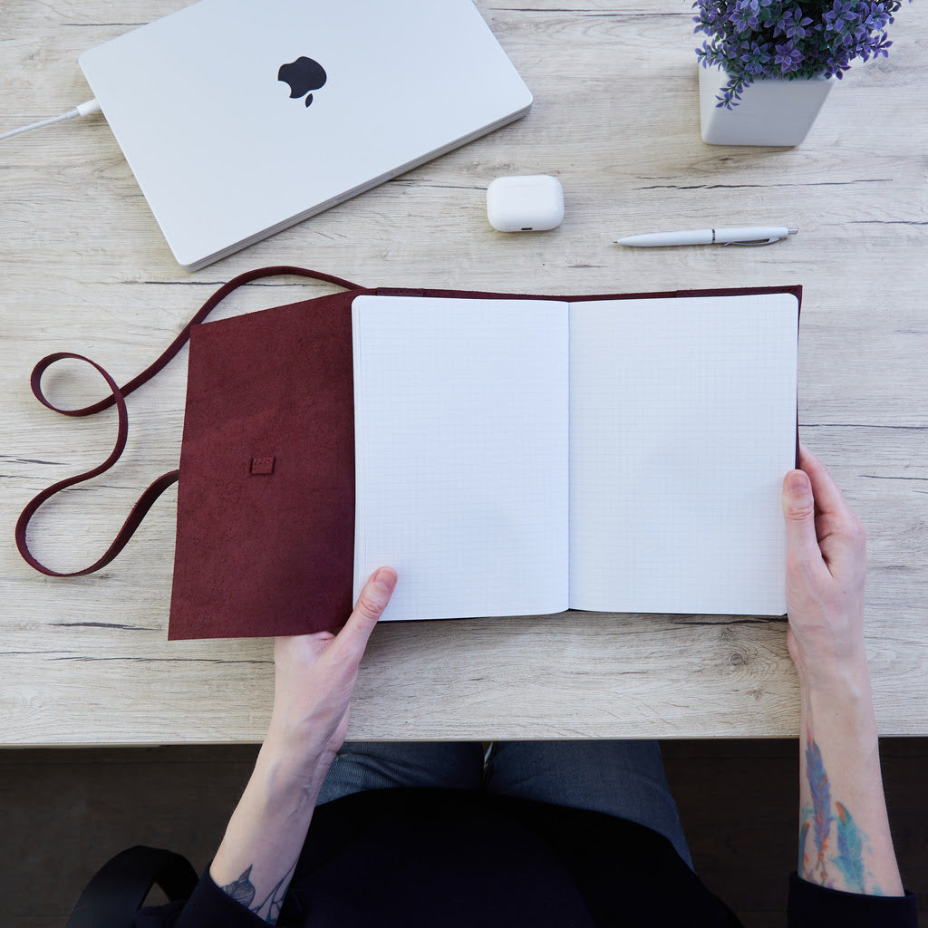 Copertă de notebook cu accent