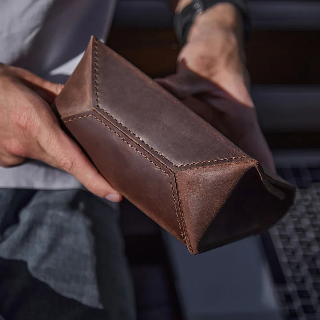 Wire Keeper Leather Organizer for Cables, Mouse, Adapters - INCARNE® Global