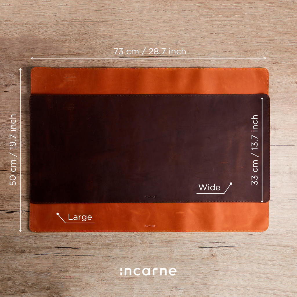 ProDesk vintage leather desk pad