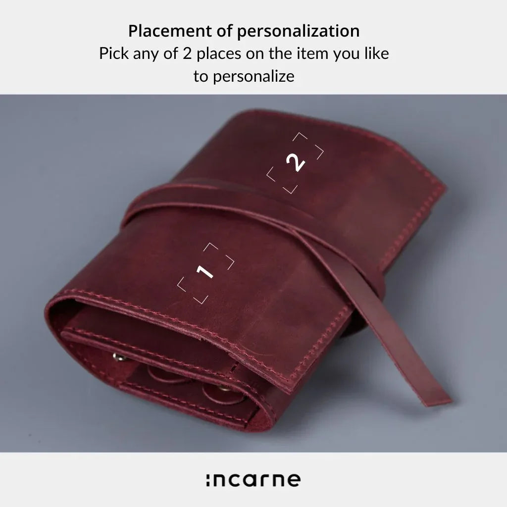 Beauty Weekend vintage leather jewelry organizer - INCARNE® Global