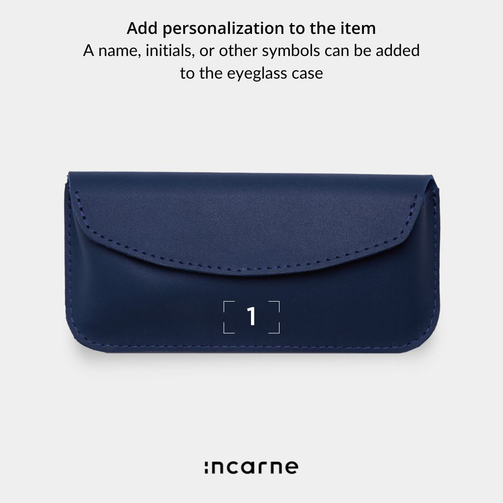 Ellet classic leather eyeglass case