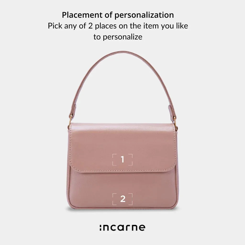 Fancy Women's Bag, Mocha - INCARNE® Global