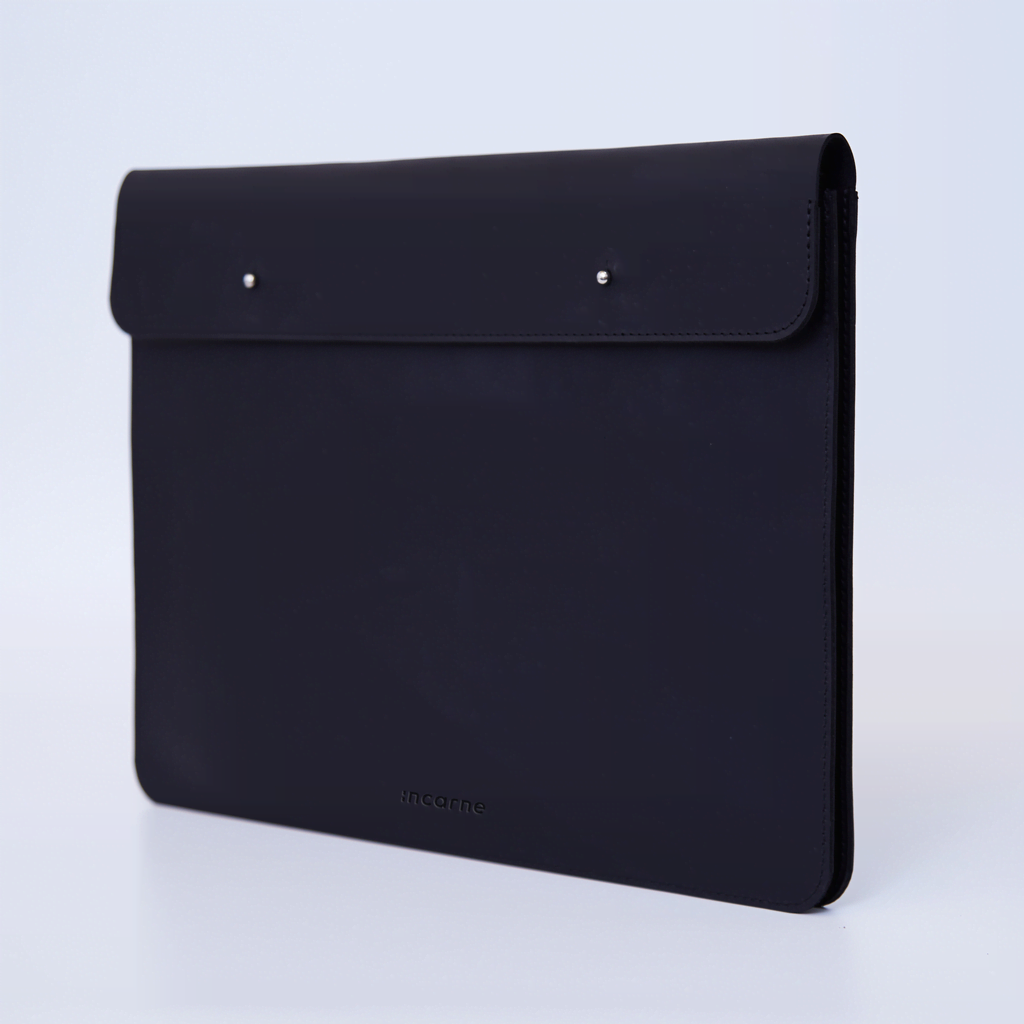 Husă pentru laptop Neat, neagră (vintage)