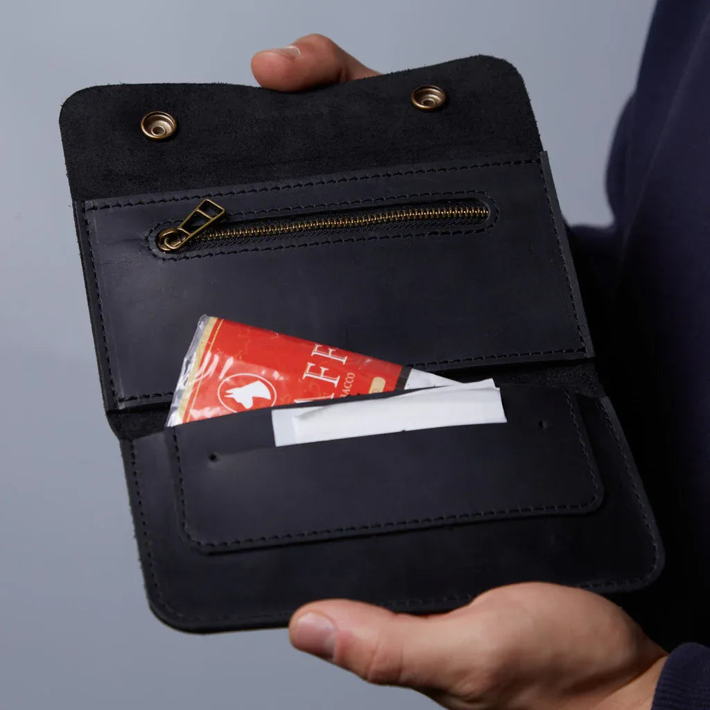 Tobacco organizer Roll Master made from vintage leather - INCARNE® Global