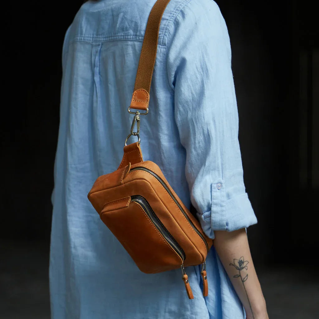 Couple Leather Bum Bag - INCARNEĀ® Global