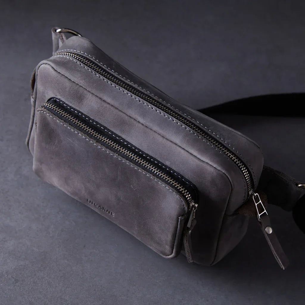 Couple Leather Bum Bag - INCARNEĀ® Global