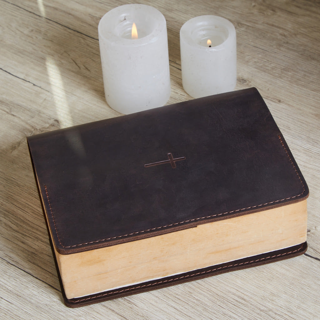 Leather Holly Bible Cover