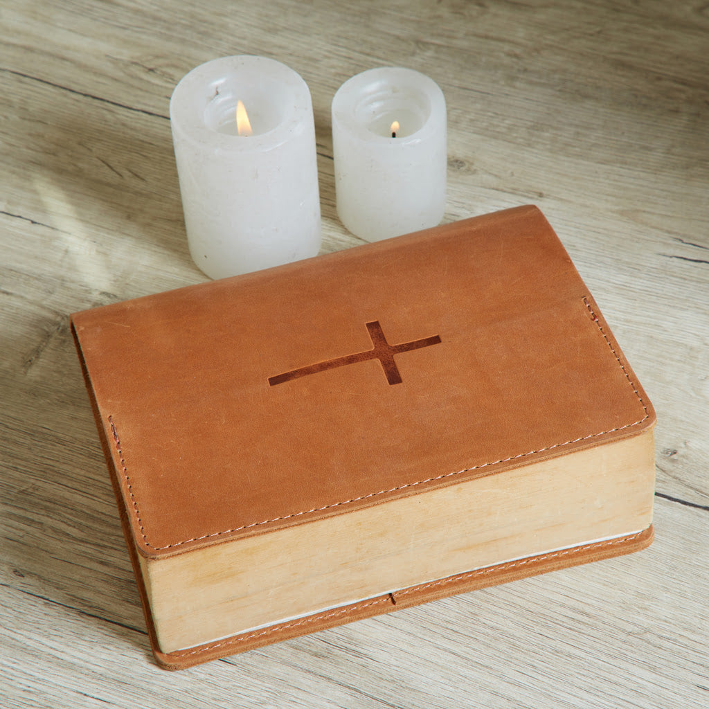 Leather Holly Bible Cover