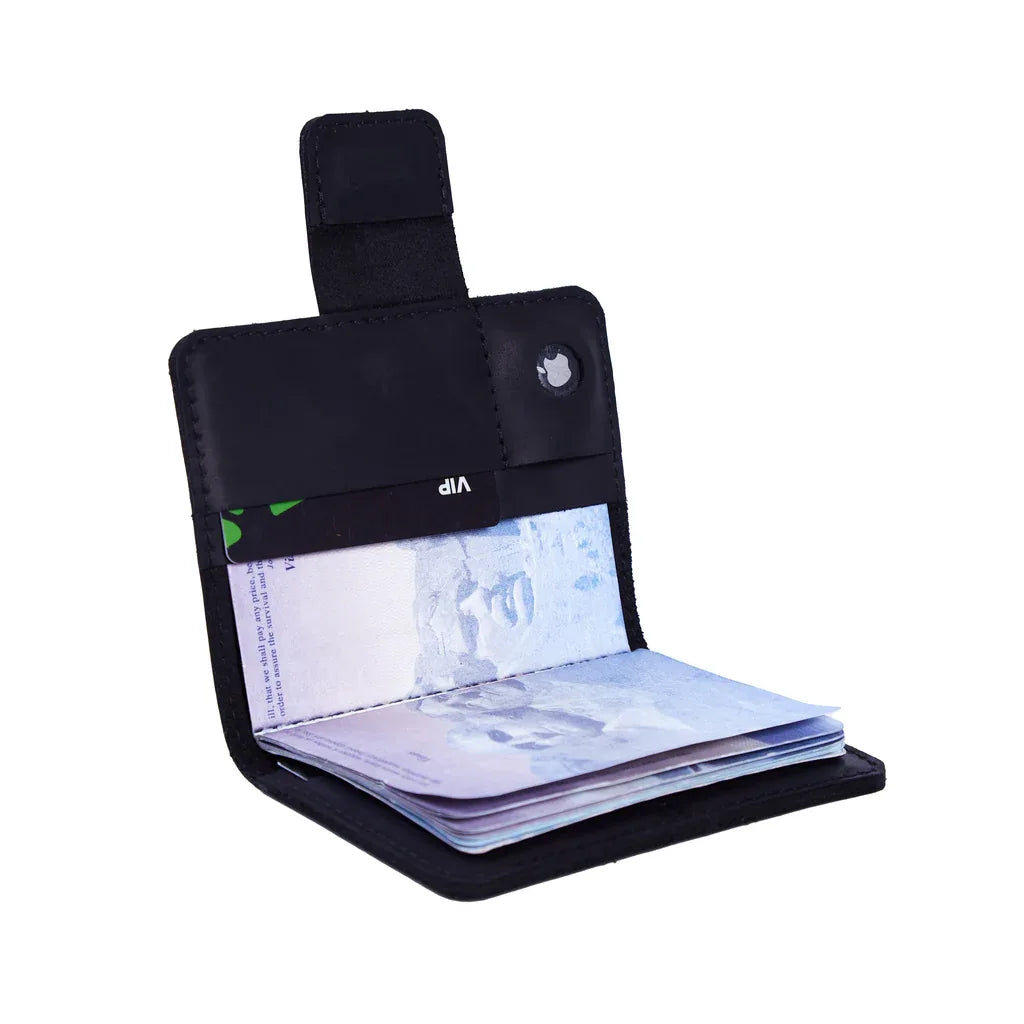Smart Journey Vintage Leather Passport Cover for Travel with AirTag and Cards Holders - INCARNE® Global