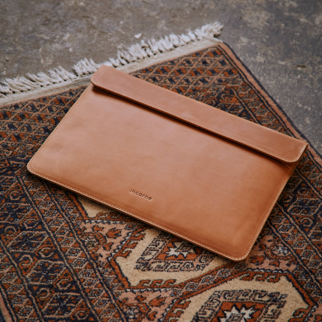 Husă pentru laptop Klouz, Cognac (vintage)