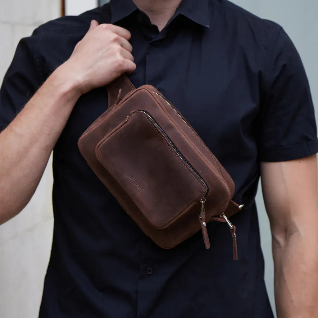 Couple Leather Bum Bag - INCARNEĀ® Global