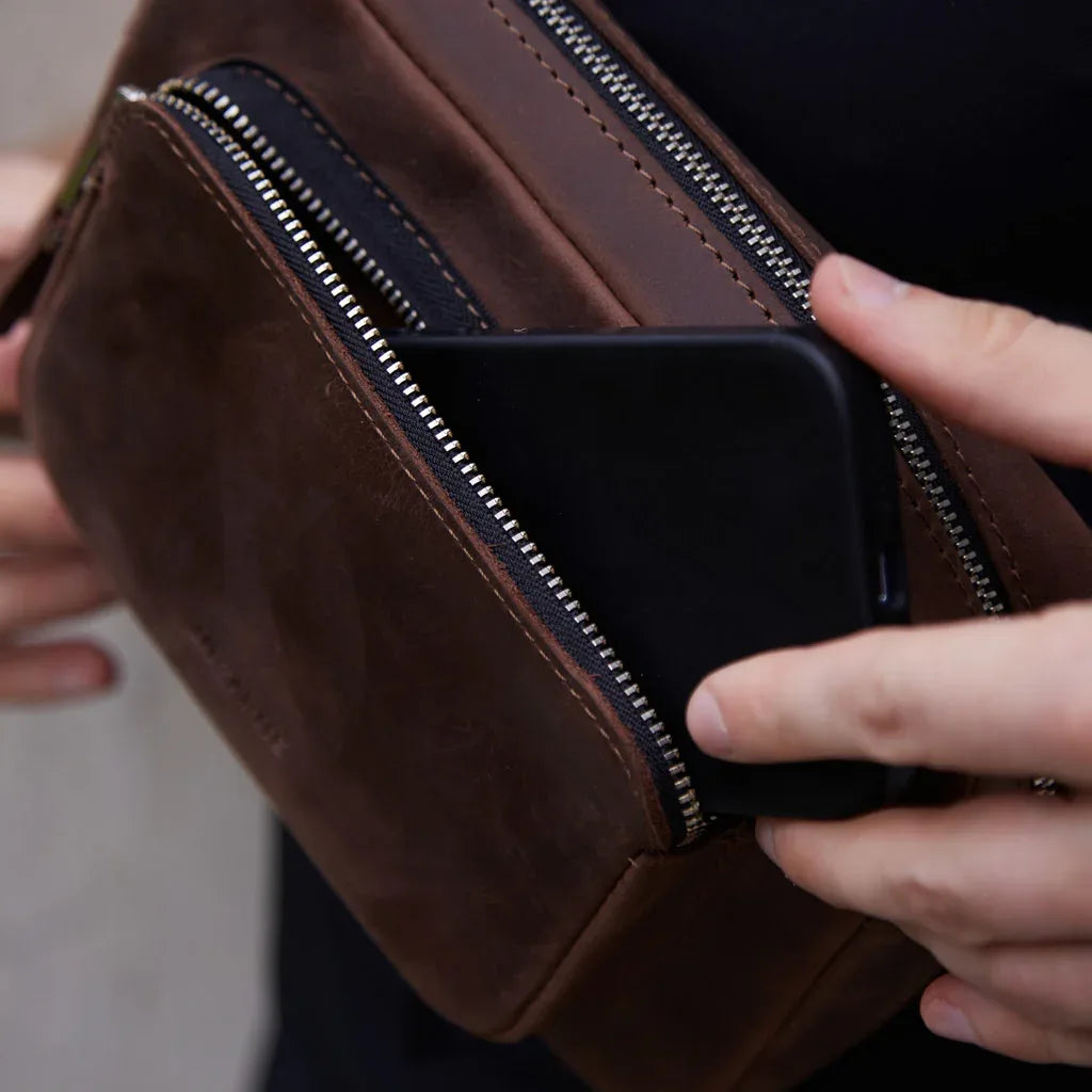 Couple Leather Bum Bag - INCARNEĀ® Global