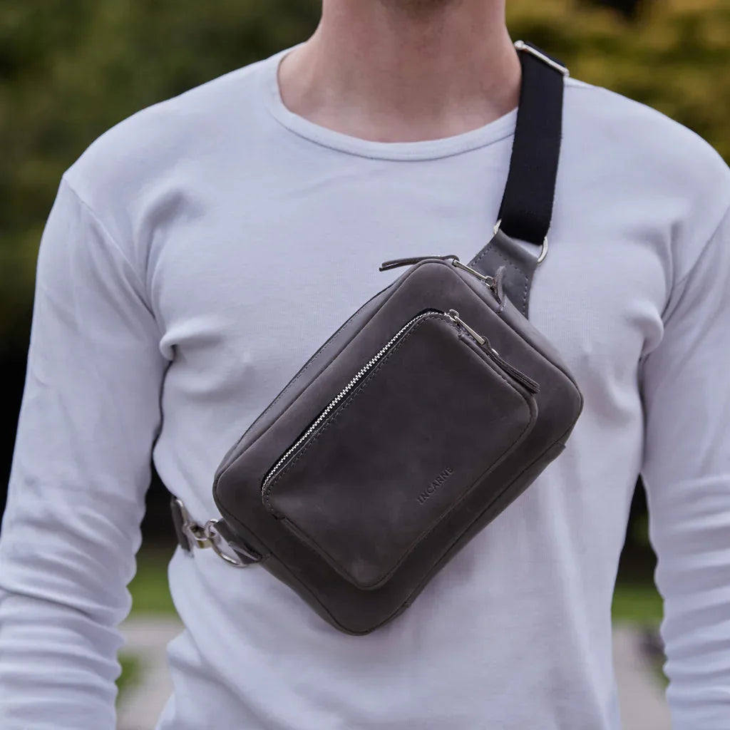 Couple Leather Bum Bag - INCARNEĀ® Global