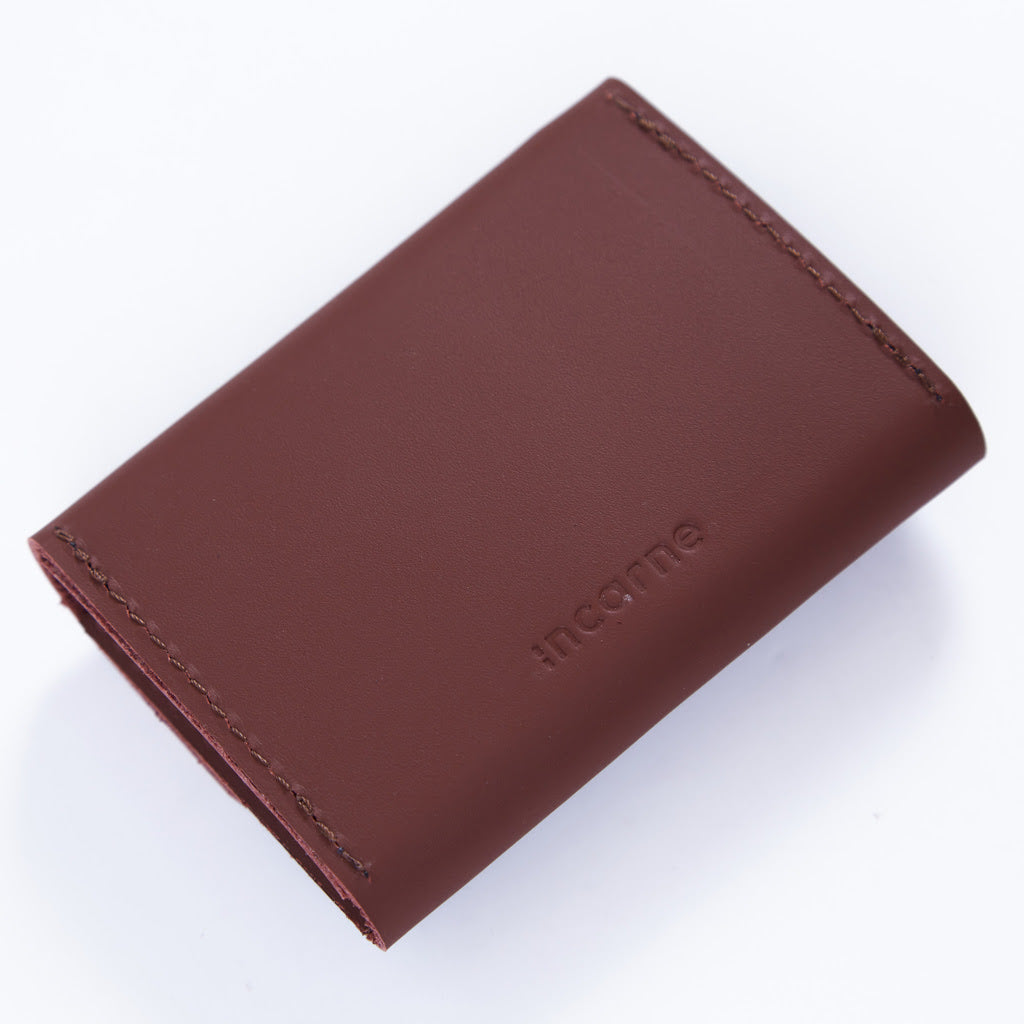 Lean Compact RFID-blocking wallet made of classic leather