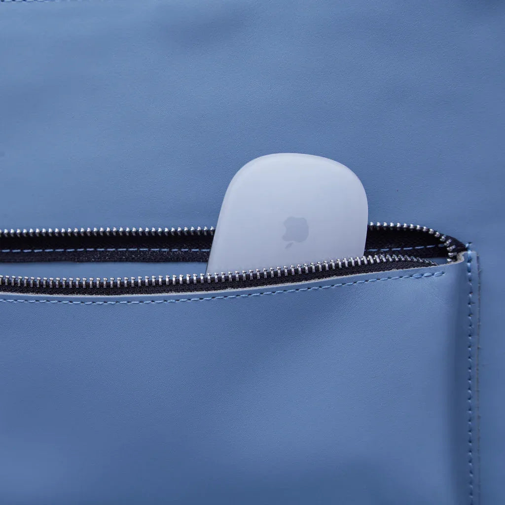 Maryland Laptop Sleeve with Handles in classic leather - INCARNE® Global