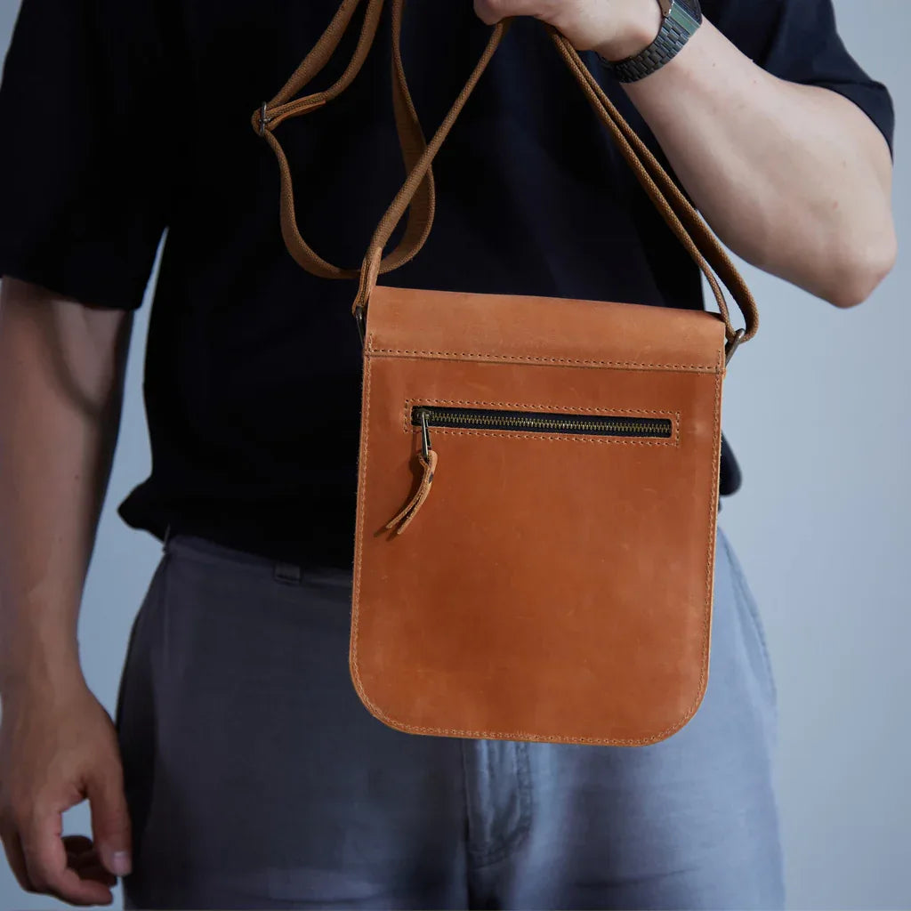 PORTER LEATHER SHOULDER BAG FOR MEN - INCARNE® Global