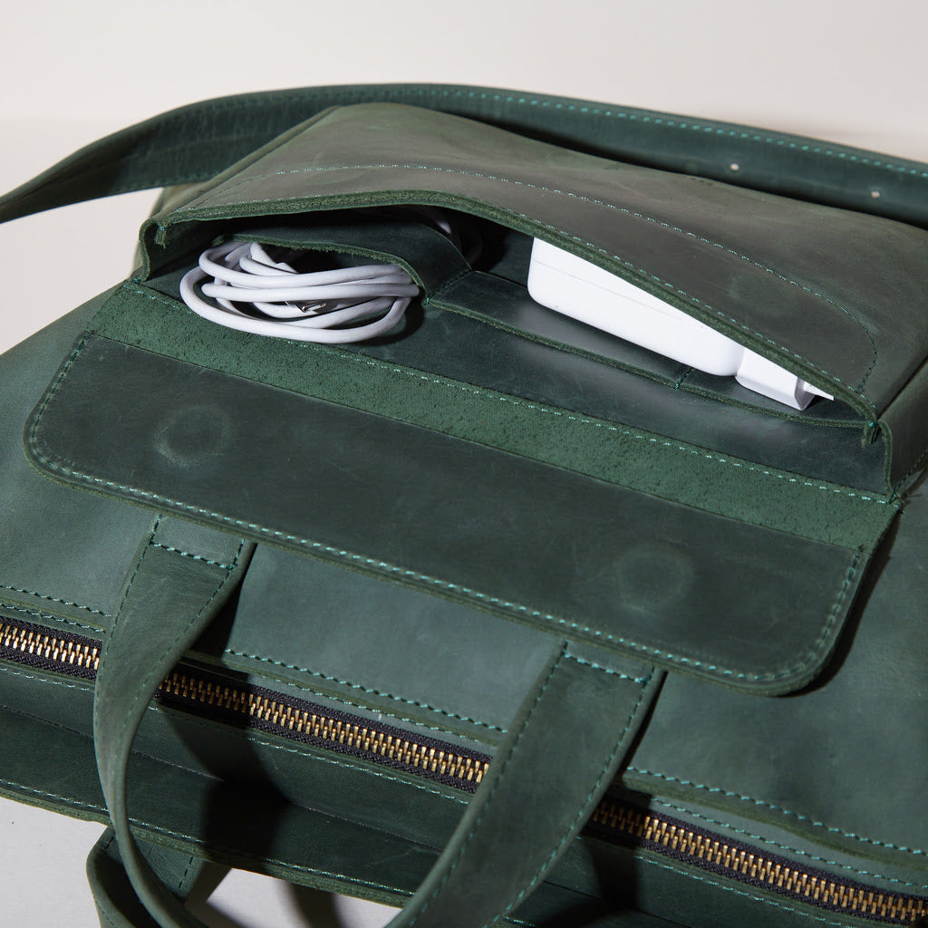 Geanta convertibila din piele pentru laptop Voyager