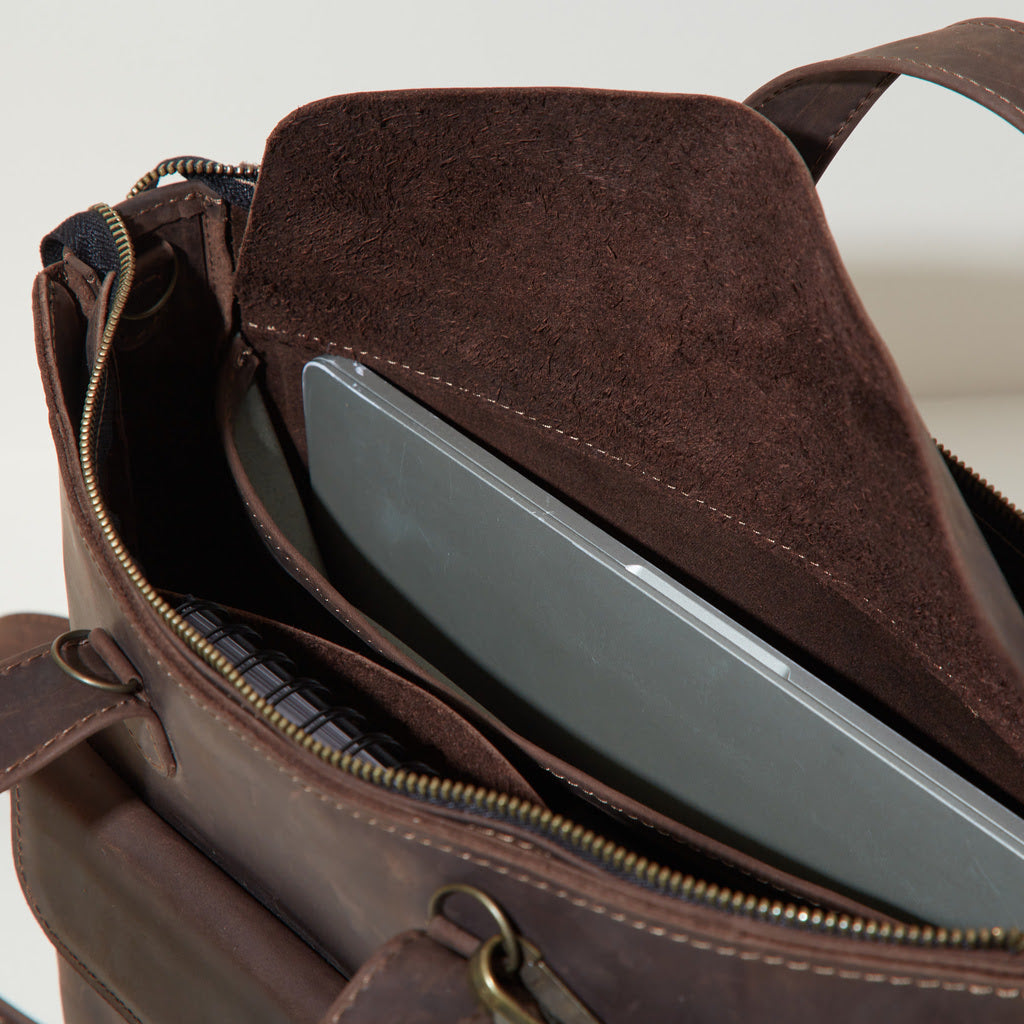 Geanta convertibila din piele pentru laptop Voyager