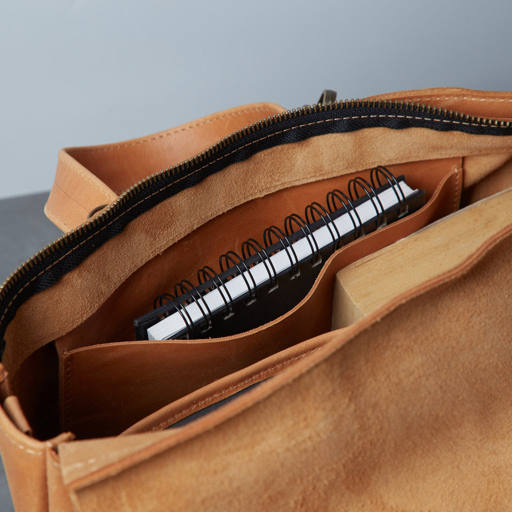 Geanta convertibila din piele pentru laptop Voyager