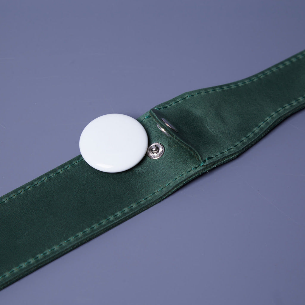 Guler din piele Air Collar pentru rase medii de câini cu suport AirTag