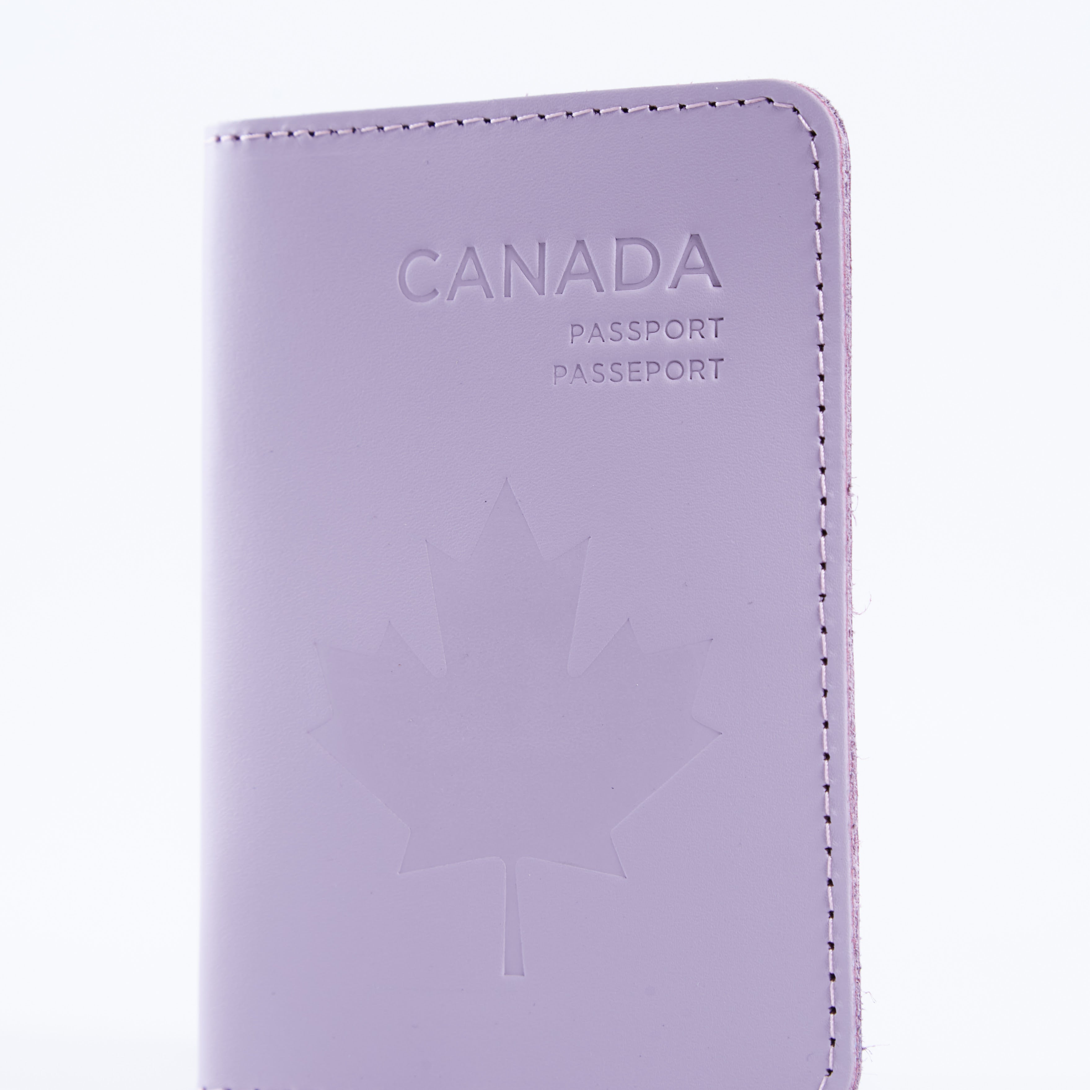 Passport cover with the national symbol of Canada