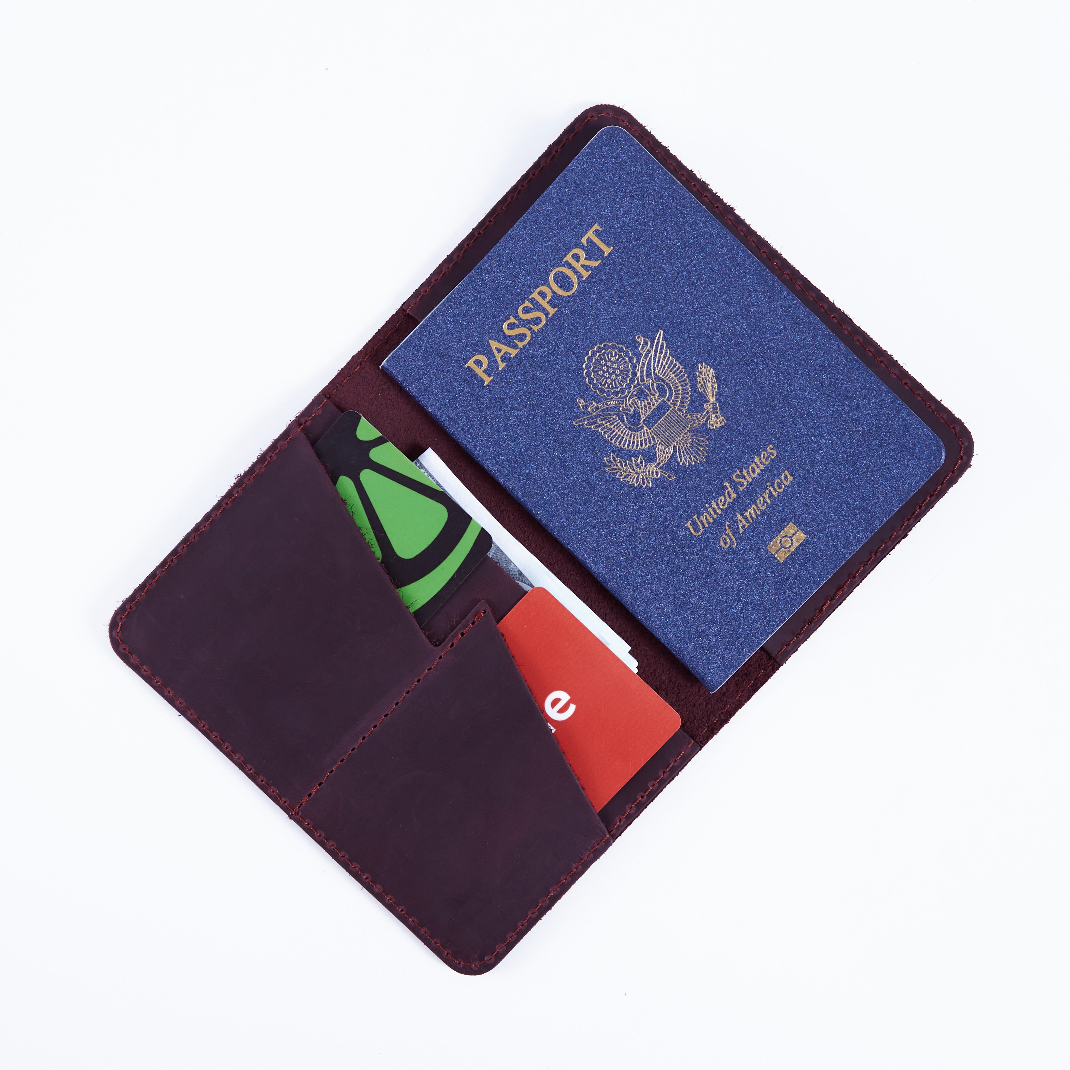 Passport cover with the national symbol of United States