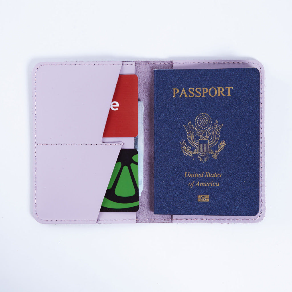 Passport Cover with the Great Seal of the United States Made from Classic Leather