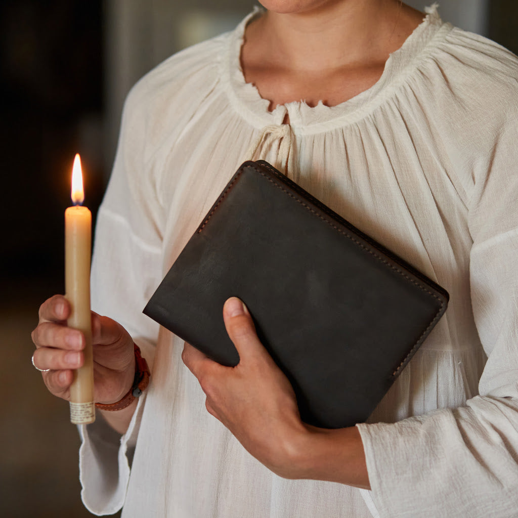 Leather Holly Bible Cover