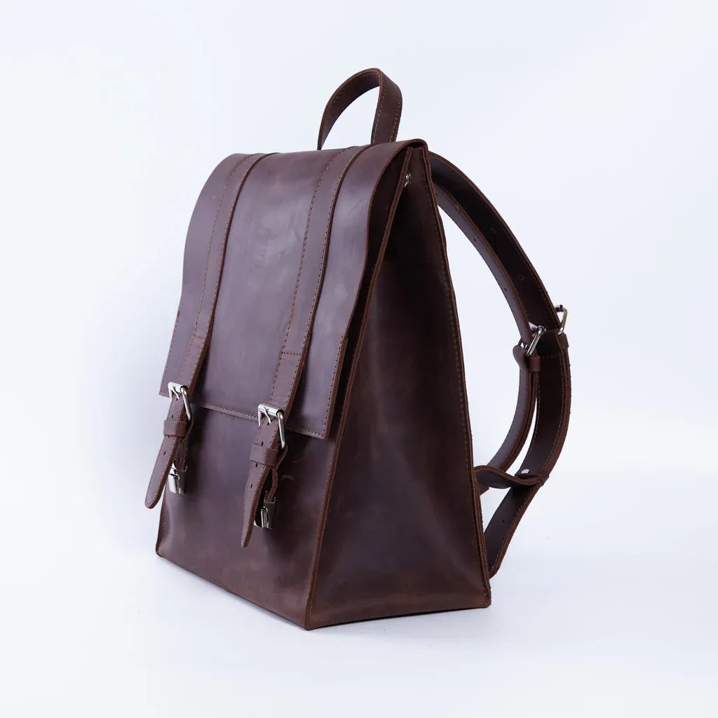 Gloria Leather Backpack with Laptop Pocket - INCARNE® Global