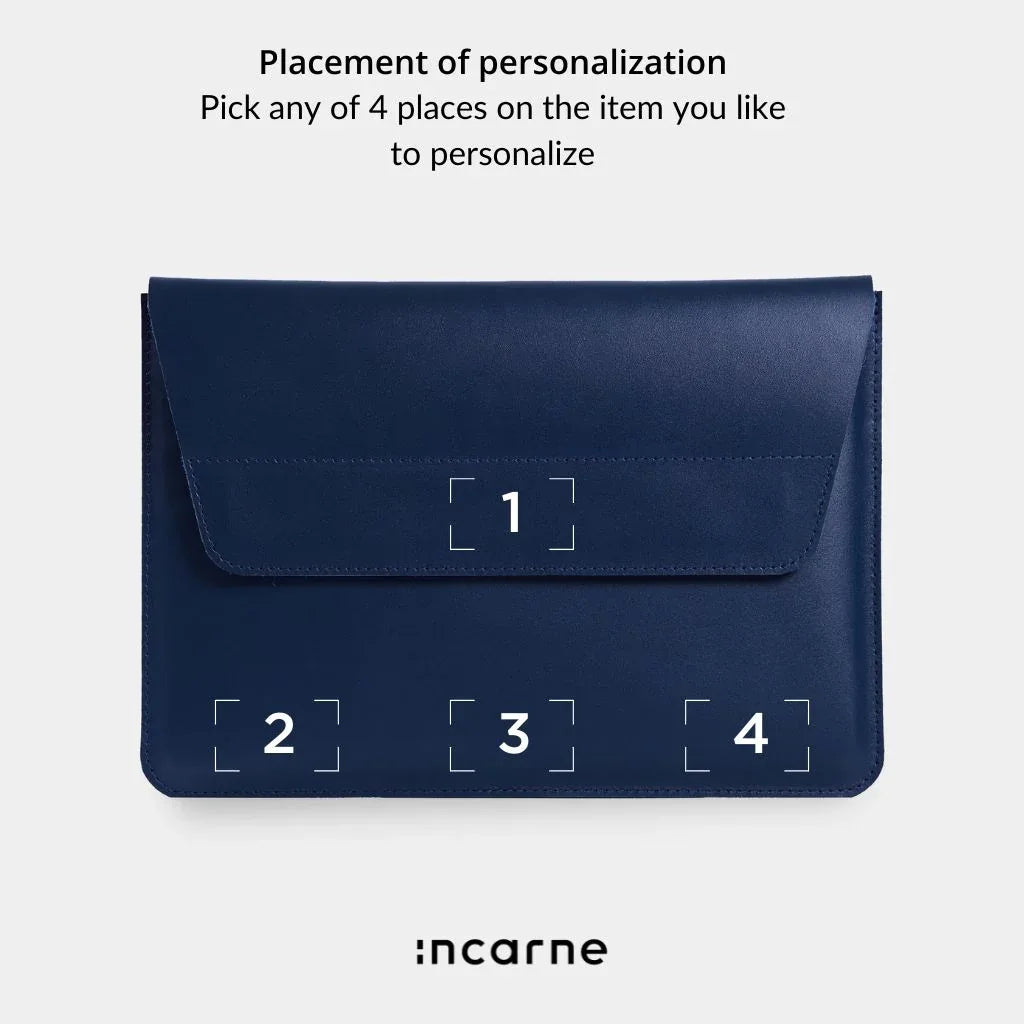 Line Laptop Sleeve, Blue - INCARNE® Global