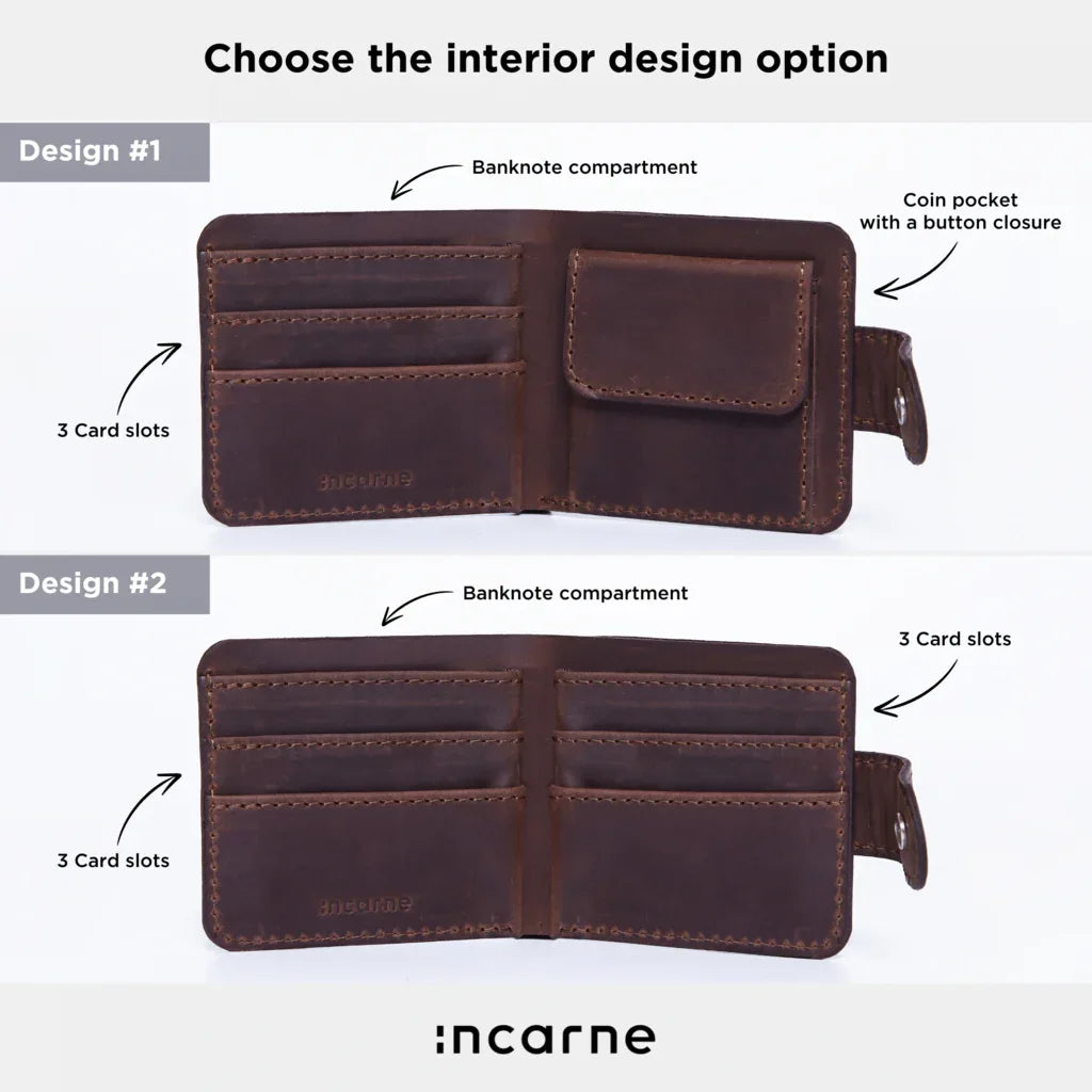 Mini Jack wallet made from vintage leather - INCARNE® Global