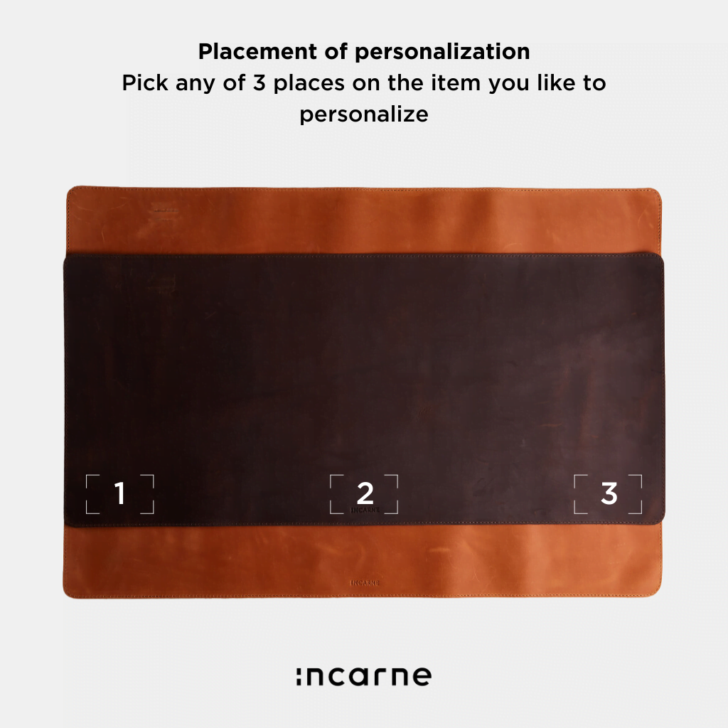 ProDesk vintage leather desk pad