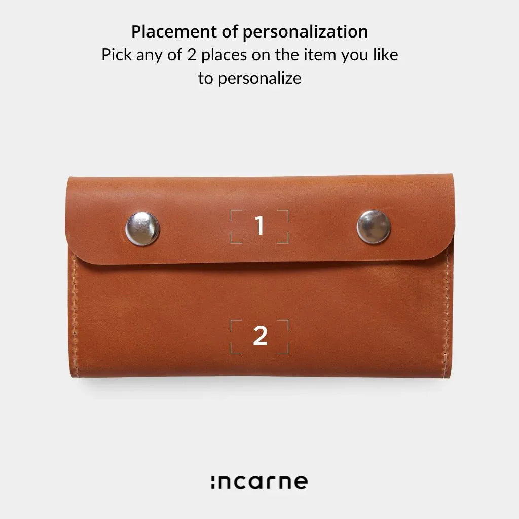 Tobacco organizer Roll Master made from vintage leather - INCARNE® Global