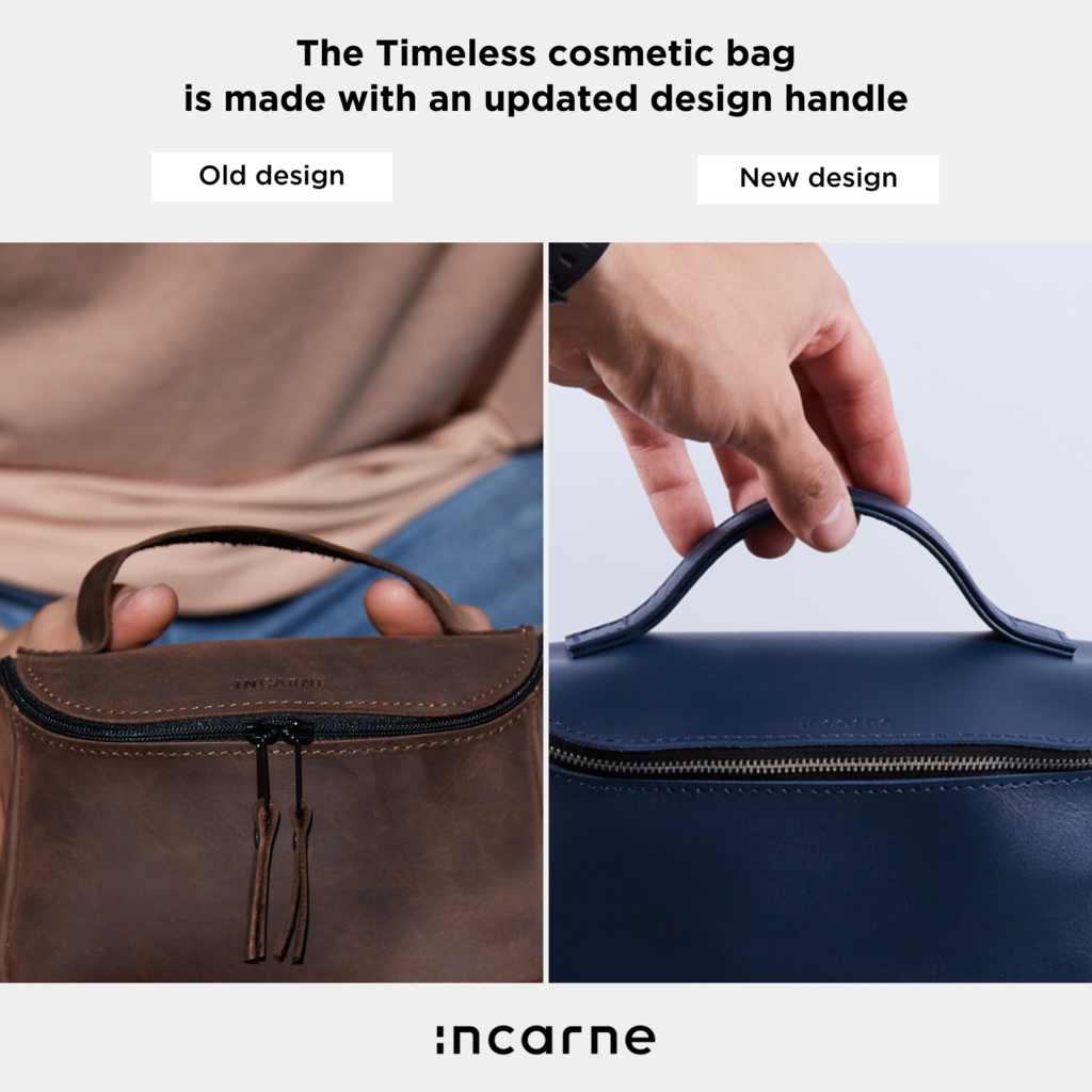 Geantă de machiaj Timeless din piele vintage